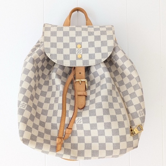 Louis Vuitton Handbags - Authentic Louis Vuitton Sperone Damier Azur White Backpack